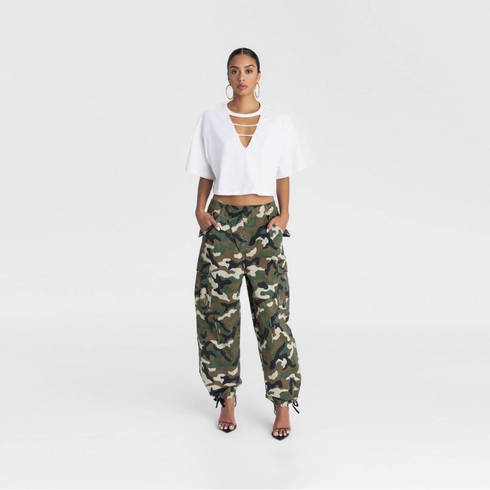 Camouflage Cargo Joggers - Picture 2 of 3